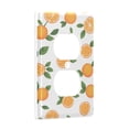thumbnail image 2 of Yayeee Duplex Wall Plate 1-Gang 4.5"x2.7" Home Receptacle Light Switch Decorative Outlet Cover, Orange, 2 of 7