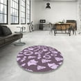 thumbnail image 3 of Ahgly Company Indoor Rectangle Patterned Dull Purple Area Rugs, 8' x 12', 3 of 6