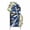 Blue, Black, White, variant on Abstract Blue Waves Arch Backdrop Cover 4FT, Botanical Modern Black Striped Spandex Fitted Stretchy Arch Stand Covers, Round Top Chiara Backdrop Cover for Wedding Party Birthday Baby Shower