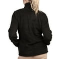 thumbnail image 2 of Womens Sherpa Fleece Zip Up Winter Jacket with Pockets, Black, Small, 1 Pack, 2 of 2