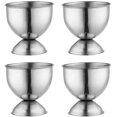 thumbnail image 1 of Juego de 4 hueveras de acero inoxidable para cocina de restaurante, 1 of 5