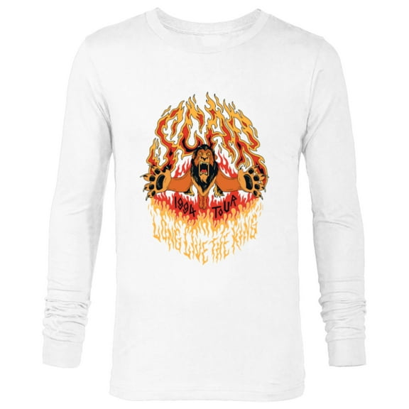 Disney Villains Scar Long Live the King 1994 Tour Rock Band - Long Sleeve T-Shirt for Men - Customized-White