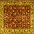 thumbnail image 1 of Ahgly Company Indoor Square Persian Yellow Traditional Area Rugs, 5' Square, 1 of 4