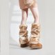 thumbnail image 4 of Guardurnaity Calcetines de invierno de poliéster, un básico de moda, afelpados y con estampado de renos, ideales para mantener las piernas Sombreros tipo+1, 4 of 6