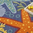 thumbnail image 3 of 5' x 7' Blue and Orange Starfish Power Loom Area Rug, 3 of 5
