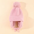 thumbnail image 4 of UDIYO Baby Beanie hat Toddler boy Girl hat Kids Winter hat Knit Bean hat Winter Ear Cup Cap for 1-5 Years Old, 4 of 8