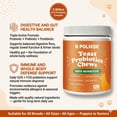 thumbnail image 3 of POLHIDE Yeast Probiotic Chews for Dogs, Itch Relief Sensitive Skin and Gut Health Support, 3 Billion CFU, Meat Flavor, 120 Count, 3 of 12