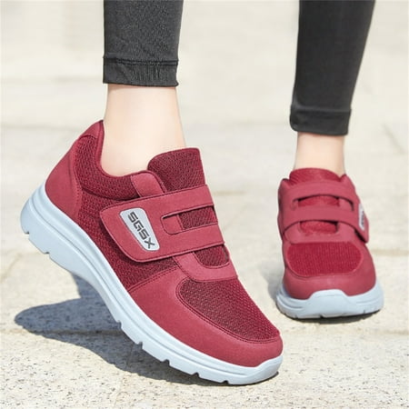 

Sneakers Fashion Autumn Women s Sneakers Solid Color Lightweight Hook Loop Easy To Wear And Comfortable