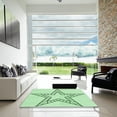 thumbnail image 7 of Ahgly Company Machine Washable Indoor Rectangle Transitional Mint Green Area Rugs, 2' x 3', 7 of 7
