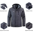 thumbnail image 4 of Men's Winter 3-in-1 Ski Jacket Waterproof Windproof Jacket Puffer Liner, 4 of 7