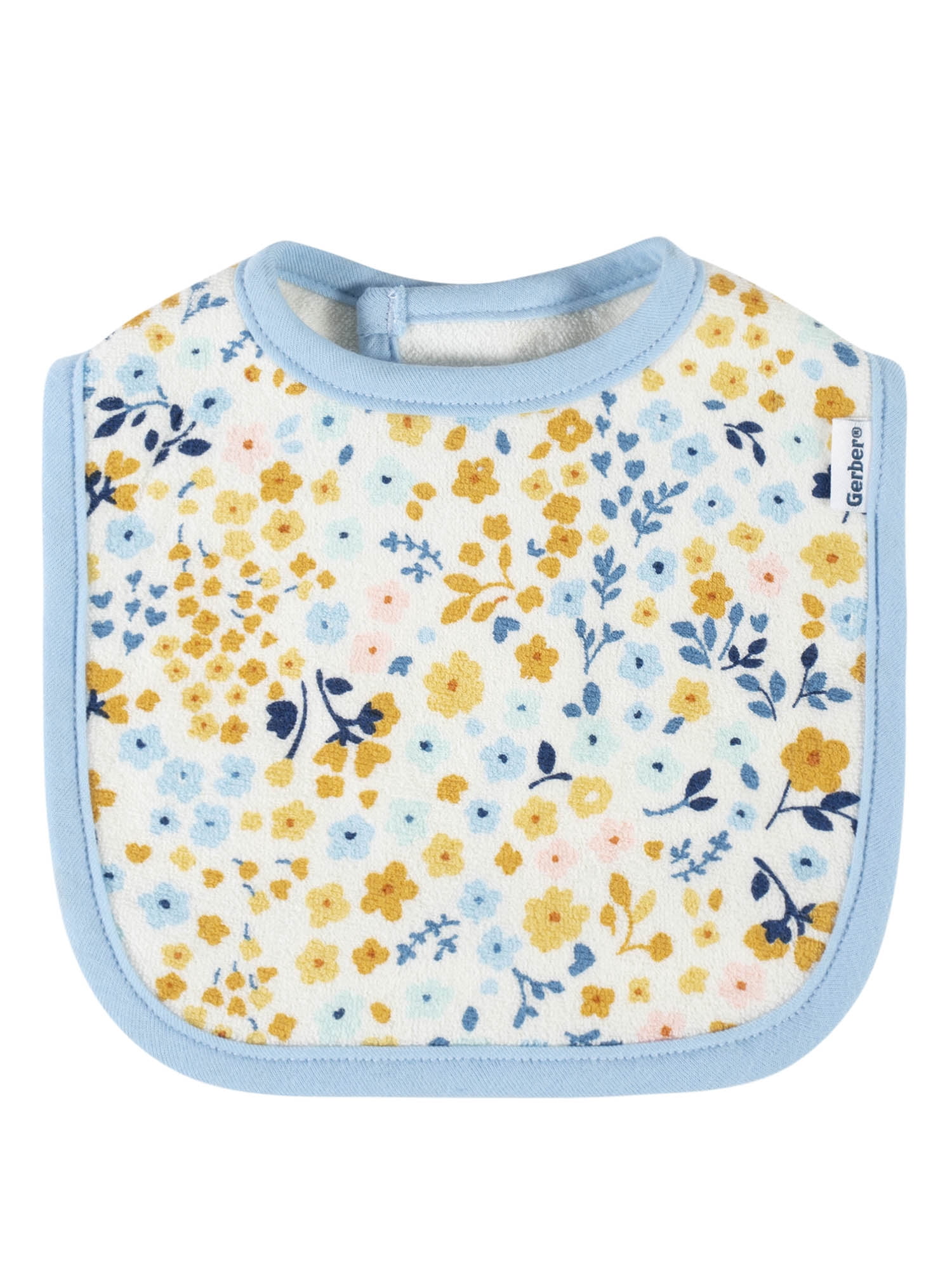 Gerber Baby Girl Bibs & Burp Cloth Bundle, 6-Piece