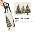 thumbnail image 4 of Yayeee 20oz Insulated Water Bottle Double Wall Stainless Steel with Flip Straw Lid, Cartoon Christmas Trees, 4 of 7