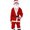 Watermelon Red, variant on Kids Velvet Christmas Santa Outfit for Boys and Girls Holiday Pageant Performance Attire with Design