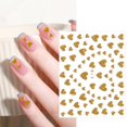 thumbnail image 2 of DHARMONAL Valentine's Day Nail Sticker Shining Nail Sticker Gold Silver Color Nail Rhinestone Gel Kids Nails Nail Wraps for Kids Solid Color Rose Charms for Nails Toe Nail Correction Patch, 2 of 9