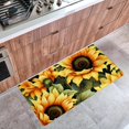 Kitchen Sink Floor Mat, Absorbent Kitchen Runner Rug, Sunflower Non