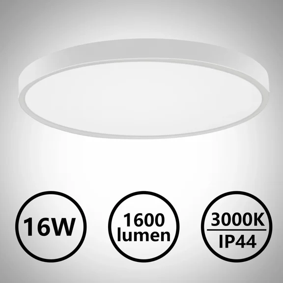 16W Led Ceiling Light Ultra Thin Flush Mount Kitchen Lamp Home Fixture 3000K Dhl