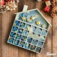 thumbnail image 2 of Sunlit Christmas Wooden Advent Calendar with Drawers, Unfinished Wooden, House Shaped Countdown Calendar Ready to Decorate and Personalize | Craft Storage Box | DIY Guru and Crafters, 2 of 7