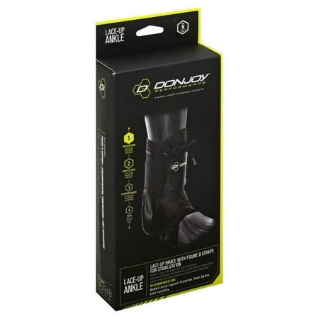 UPC: 0888912164191 | DonJoy Performance ANAFORM Lace-Up Figure-8 Straps Ankle Brace for Mild to Moderate Ankle Support for Football Volleyball Wrestling Soccer Lacrosse Snowboarding Basketball