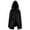 Black, variant on Hvyesh Mens Hooded Cape Halloween Cloak Cosplay Fancy Cape for Teenagers Men Women Tie Front Medieval Capes Halloween Cosplay Party
