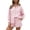 C-Pink139, variant on DHFJKG 2 Piece Summer Outfits Women Shorts Set Textured Long Sleeve Button Up Shirts And Shorts Loose Fit Matching Sets Stylish Outfit