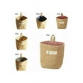 thumbnail image 2 of Retro Jute Cotton Mini Desktop Storage Bags Lining Sundries Basket Hanging Bag Collapsible Convenient Decor, 2 of 5