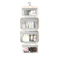thumbnail image 2 of Foldable Hook Toileting Storage Bag, Waterproof Multi Compartment Handheld Skincare And Makeup Bag, 2 of 4