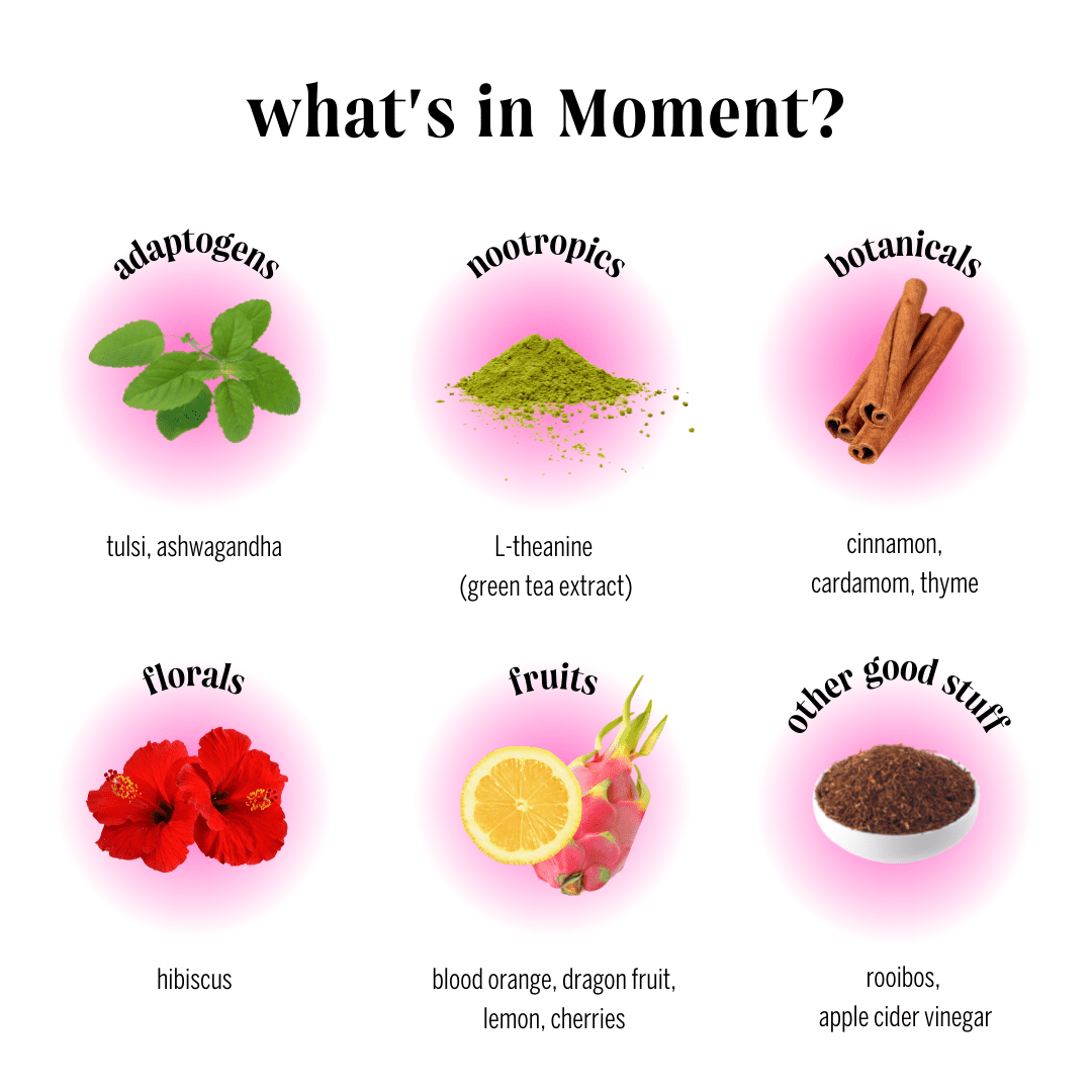 Moment Botanical Water, Blood Orange Ashwagandha, Still, Zero Added Sugar, 12 Pack, 11.5 fl oz - 3