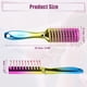 thumbnail image 3 of Unique Bargains Cepillo para el cabello con ventilación, cepillo para desenredar para mujeres, cepillo para el cabello húmedo para viajes, para cabello liso, rizado y ondulado, arcoíris, 3 of 7