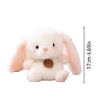 thumbnail image 2 of YingYouFu Plush Rabbit Table Doll Figurine, Soft Stuffed Animal Toy Decor, Cute Desk Companion Ornament for Home, Office, Bedroom, Shelf Display, 2 of 8