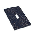 thumbnail image 3 of Kll Copper-Gold Gloss Outline Navy Dark Blue Wall Plate,Gloss Finish,Standard Size 1 - 5" X 3", Polycarbonate Thermoplastic,Electric Receptacle Plug Covers, 3 of 8
