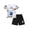 D-Cartoon Astronaut, variant on Emy Dola Toddler Boy Summer Clothes 2-Pieces Outfits Kids Casual Cute Graphic Cotton Short Sleeve Shirt Shorts Set 2-7 Years