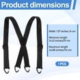 thumbnail image 3 of 1 PCS Hidden Suspenders for Men, 1.5 In X-Shaped Belt Loop Suspender with 4 Snap Loop Men's Adjustable Suspenders with Elastic Straps Strong Clips Suspender for Men Women, 3 of 8