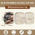 thumbnail image 7 of Xoenoiee Cross American Flag Print Bible Cover Case for Women Men Quilted Cotton Bible Carrying Cases Protective Bag with Handle and Zippered Pocket for Christian Study Supplies Church Gifts, 7 of 7