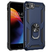 ULAK iPhone SE 3 2022 & iPhone 8 & iPhone 7 & iPhone SE 2 2020 Case for Boys Men, Heavy Duty Shockproof Sturdy Phone Case for iPhone 7/8/SE 2nd 3rd Generation 5G, Blue