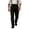 Army Green, variant on Fengqque Men's Pinstripe Straight‑Leg Suit Trousers Button Zipper Fly Casual Pants with Pockets Black L
