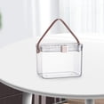 thumbnail image 2 of veasfak Portable First Aid Box Handled School Supplies Plastic Cosmetic Organizer White, 2 of 8