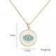 thumbnail image 2 of Collar de ojo de demonio, collar de protección con colgante de ojo azul, joyería para mujeres, niñas Feliz Sencillez, 2 of 4
