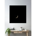 thumbnail image 2 of Crescent Moon Poster Wall Art, Modern Wall Decor, 30x30 UNFRAMED, 2 of 3