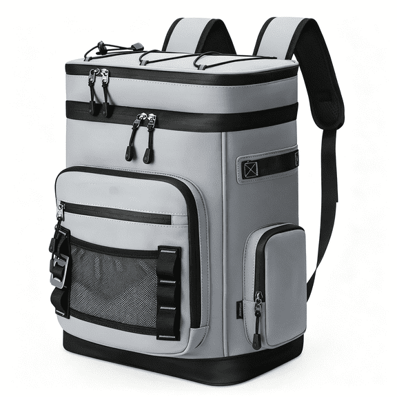 GASTROPOD Large Waterproof Insulated Cooler Backpack for Men & Women, Leak Proof Cooler Backpack for Camping, Beach, Fishing, Picnic, Travel, Outdoor, 30L, 48 Cans