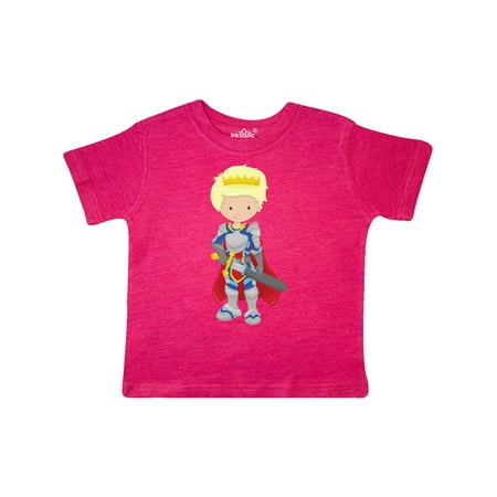 

Inktastic Boy Prince Knight In Shining Armor Blond Hair Gift Toddler Boy Girl T-Shirt