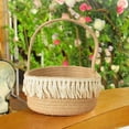 thumbnail image 2 of Wovilon Woven Basket Rope Storage Basket - Cotton Organizer 10x 10 X 5 Inches, Natural Safe For Baby & Kids, 2 of 5