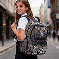 thumbnail image 6 of FKELYI 17 Inch School Backpack for Kids Backpacks Hunting Elk American Flag Print Primary School Bookbag with Multi-Pockets for Girls Boys Knapsack Casual Daypack, 6 of 7