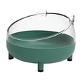 thumbnail image 4 of Animal PEQUEÑO casa de baño hámster caja de baño de arena ducha transparente bañera extraíble hámster bañera arena casa de baño para conejo rata verde oscuro, 4 of 8