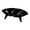 Black, variant on Pet Life ® 'Couture Sculptured' Dishwasher Safe Melamine Pet Bowl