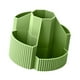 thumbnail image 2 of Organizador de escritorio giratorio para lápices y bolígrafos con 5 compartimentos. Verde, 2 of 9
