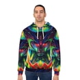 thumbnail image 4 of 'Rings of Strength' Unisex Pullover Hoodie (AOP), 4 of 5