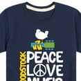 thumbnail image 3 of Woodstock - Peace, Love, Music - Toddler & Youth Short Sleeve Graphic T-Shirt, 3 of 5