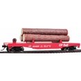 thumbnail image 1 of Walthers Trainline Walthers Trainline(R) Vagón volcador de troncos con 3 troncos - Listo para funcionar Canadian Pacific #304866 (letras rojas de carril CP) (931-1771), 1 of 1