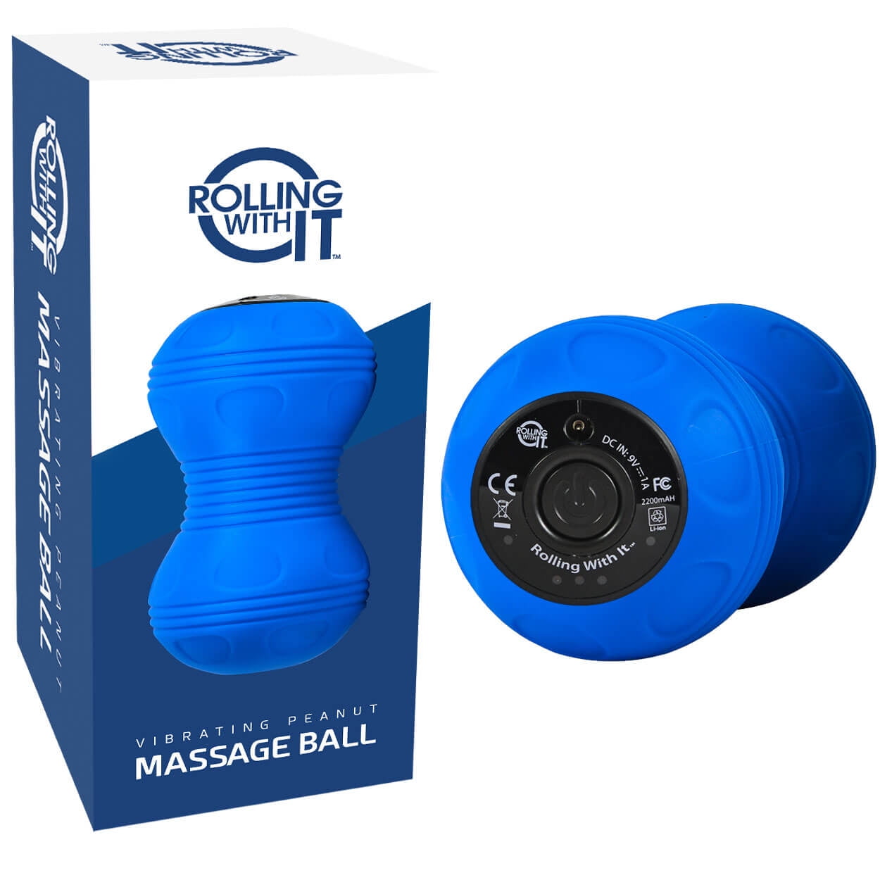 Rolling With It Vibrating Peanut Massage Ball - Deep Tissue Therapy, Muscle  Pain Relief, Back Roller - Blue - Walmart.com