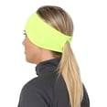 thumbnail image 4 of TrailHeads Bandeau Queue de Cheval pour Femmes, Évacuation de l'Humidité, Bandeau de Course - hi-vis, 4 of 4